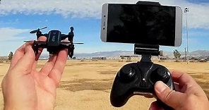 JX 1601HW Micro Folding FPV Camera Drone Flight Test Review