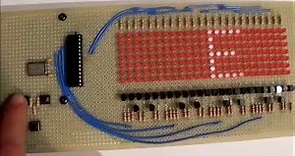 Display LED programmable using PIC16F876