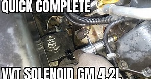 How to Replace VVT solenoid GMC Envoy Chevrolet Trailblazer 4.2 Liter