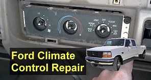 Ford climate control vent defrost issues, F250, F350, Explorer, etc. - Auto Repair Series