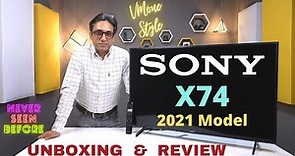 Sony X74 TV ⚡ Unboxing & Review ⚡ BEST PICTURE QUALITY ⚡ Best 43 Inch 4K TV ⚡ Best TV in India