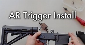 Installing a drop in AR-15 Trigger - CMC Trigger Installation