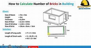 Bricks Calculation: How to Calculate Number of Bricks in Building | Civil Engineering
