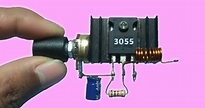 TIP3055 amplifier circuit | SIMPLE AMPLIFIER 1 TRANSISTOR