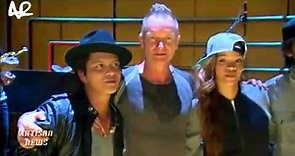 Rihanna, Bruno Mars, Sting and Marley Brothers rehearsing for 55th Grammys
