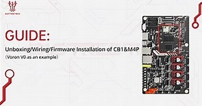 Guide:Unboxing/Wiring/Firmware Installation of CB1&M4P(Voron V0 as an example)