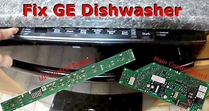 Replacing the Main Control Board AND UI Control Board on a GE Dishwasher