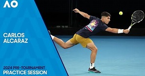 Carlos Alcaraz Practice Session | Australian Open 2024