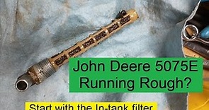 John Deere 5075E Running Rough / Surging - Replacing Both Fuel Filters - Let s Figure This Out