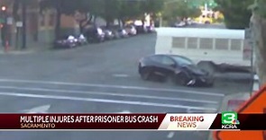 Prisoner Bus Crash: 19 hurt in crash; new video released that shows impact