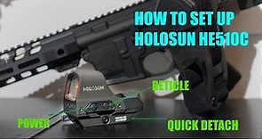 How to set up a Holosun HE510C Optic