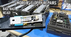 8 inch floppy drive #3, 4 and 5 repair (CDC 9406 BR8A8B diskette drives)
