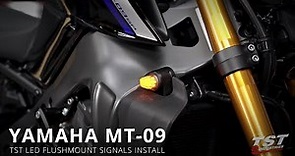 How to install LED Flushmount Turn Signals on a 2021+ Yamaha MT-09 by TST Industries