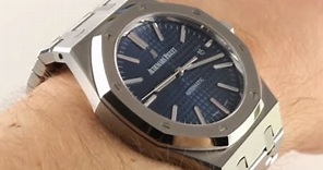 Audemars Piguet Royal Oak Blue Dial 15400ST Luxury Watch Review