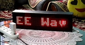 LED Scrolling display board using Arduino with 74HC595