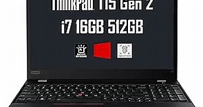 Lenovo Thinkpad T15 Business Laptop (15.6 FHD Anti-Glare, Intel 4-Core i7-1165G7, 16GB RAM, 512GB SSD,), Backlit Keyboard, 2X Thunderbolt 4, Fingerprint Reader, WiFi 6, Webcam, Win 11 Pro, Black