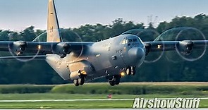 Canadian C-130J-30 Super Hercules Twilight Demo - Airshow London 2021