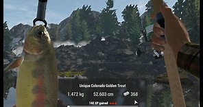 Fishing Planet - How to catch Unique Colorado Golden Trout at Rocky Lake, Colorado.