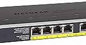 NETGEAR 8-Port Gigabit Ethernet Unmanaged PoE Switch (GS108LP) - with 8 x PoE+ @ 60W Upgradeable, Desktop, Wall Mount or Rackmount, and Limited Lifetime Protection