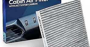 AirTechnik CF10374 Cabin Air Filter w/Activated Carbon | Fits Toyota Tacoma 2005-2023 / Dodge Dart 2013-2016 / Pontiac Vibe 2003-2008 - 87139-YZZ09