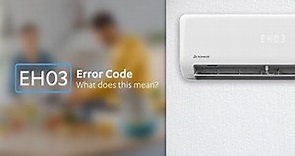 What to do when you see an EH03 error code on your ActronAir Serene Series 2 indoor unit
