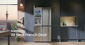 Introducing the Beverage Showcase French Door Fridge | Samsung New Zealand
