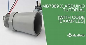 MB7389 x Arduino Ultrasonic Sensor with Code Examples | MaxBotix Inc.