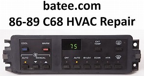 86-89 Corvette #8 - C68 HVAC Controller Rebuild (2020) by batee.com