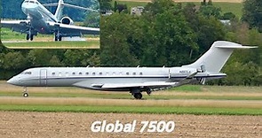 Bombardier Global 7500 ✈️ Circling Approach & Landing