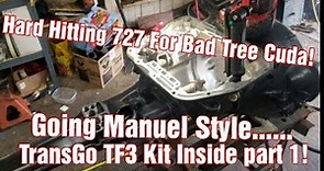 727 Torqueflite Rebuild with Tips and Tricks Part 1 with DIY Transgo Manual valve body TF3 Kit Nice!