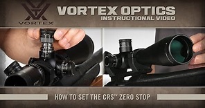 How to Set the CRS Zero Stop (Viper PST / HSLR / HST / XBR)
