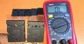 2sc5200 and 2sa1943 transistor checking for making amplifier