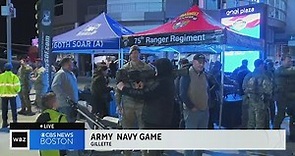 Fans celebrate and prepare for Army-Navy game at Gillette Stadium