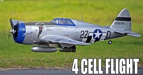 The RC Geek s E-Flite 1.2m P-47 Razorback 4-Cell Flight at Wingmasters SD