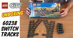 Lego City 60238 Train Switch Tracks Unboxing