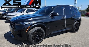 NEW ARRIVAL! 2024 BMW X5M Competition Black Sapphire Metallic on Black Merino Leather