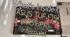 Internals + Upgrade Options - ASUS TUF Dash F15 (FX516PR) Laptop (RTX 3070, i7-11370H)