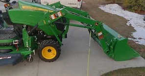 How to remove a John Deere H120 Quick Park Loader: Part One