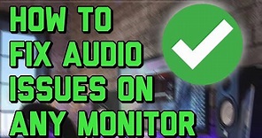 Cheap Monitor Review - 24” ONN Audio FIX! Speaker Hook Up!