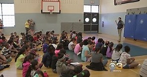 CBS3 Mobile Weather Watcher Visits Students At Whitehall Elementary