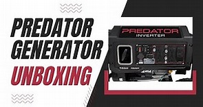 Harbor Freight Predator 4550 Watt Inverter Generator Unboxing Setup Review