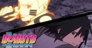Naruto and Sasuke vs Momoshiki | Boruto: Naruto Next Generations