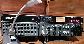 Icom IC-701 | Solid State HF Transceiver from 1979 | Listening 40 Meterband