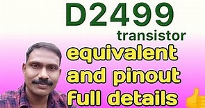 D2499 transistor equivalent uses voltages 2499 pinout data Navas mechanic