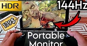 Cheapest 144Hz Portable Gaming Monitor ? Arzopa Z1FC Review | PSTV, Steam Deck, Switch, PC Setup