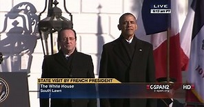 French President Francois Hollande Arrival Ceremony