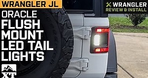 Jeep Wrangler JL Oracle Flush Mount LED Tail Lights; Black Housing Review & Install