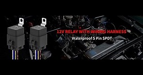Daier 40/30 AMP 12V DC Waterproof Relay with Harness - How to Work and Wiring?