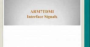 ARM | Lec 03 | Processor core VS CPU core, ARM7TDMI Interface signals, Memory Interface