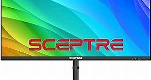 Sceptre 34-Inch IPS UltraWide Monitor 3440 x 1440 up to 100Hz 99% sRGB PIP PBP Edgeless HDMI x3 DisplayPort Build-in Speakers, Blue Light Shift Height Adjustable Machine Black 2023 (E345W-QUT)